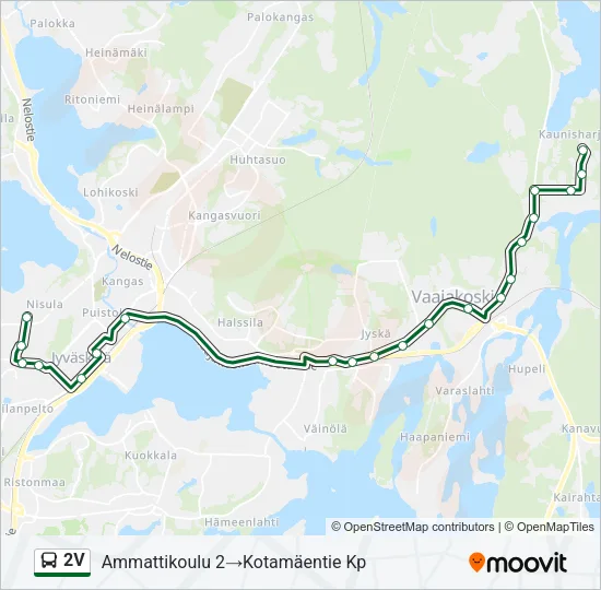 2V Bus Line Map