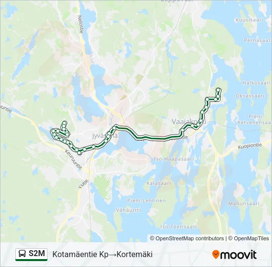 S2M Bus Line Map