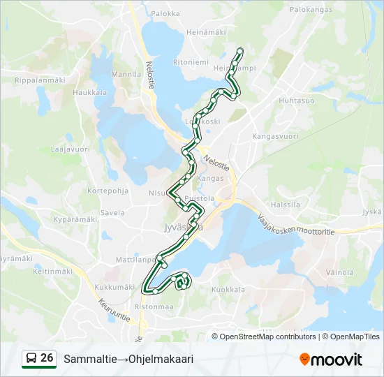 26 Bus Line Map