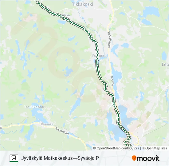 PEURAN LIIKENNE Bus Line Map