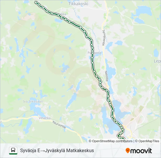 PEURAN LIIKENNE Bus Line Map