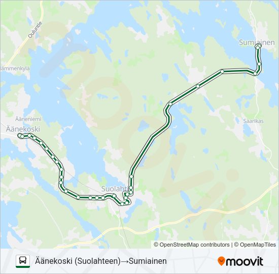 KOULUVUORO bussi -linjakartta