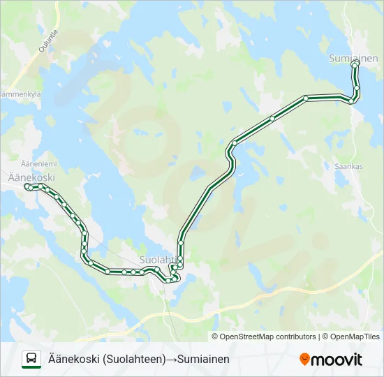 KOULUVUORO Bus Line Map