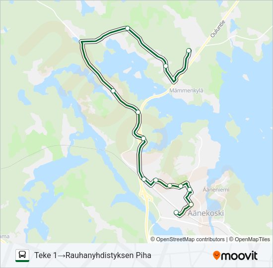 KOULUVUORO bussi -linjakartta