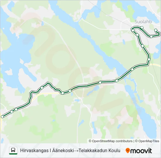 KOULUVUORO Bus Line Map