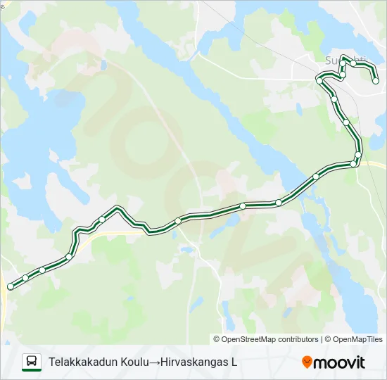 KOULUVUORO Bus Line Map