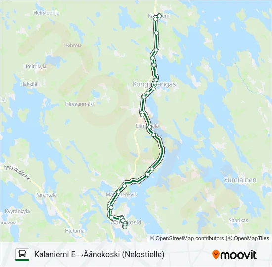 KOULUVUORO Bus Line Map