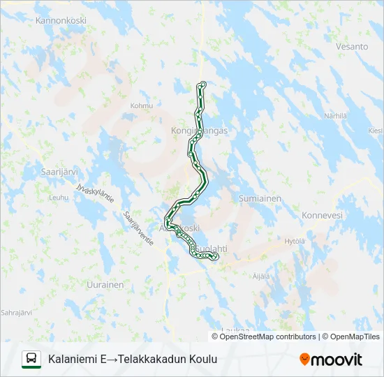 KOULUVUORO Bus Line Map