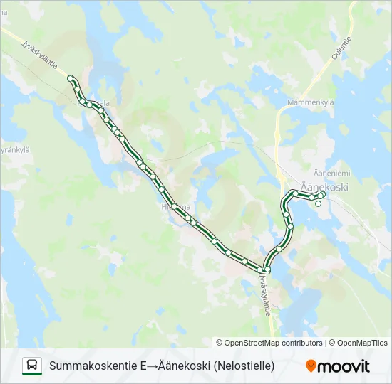 KOIVISTON AUTO Bus Line Map