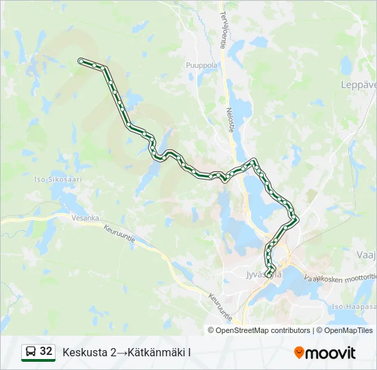 32 Bus Line Map
