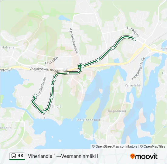 4K Bus Line Map