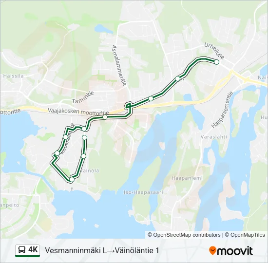 4K Bus Line Map