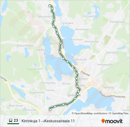 23 Bus Line Map
