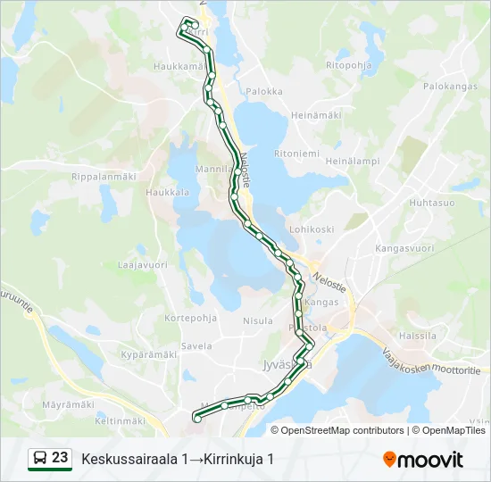 23 Bus Line Map