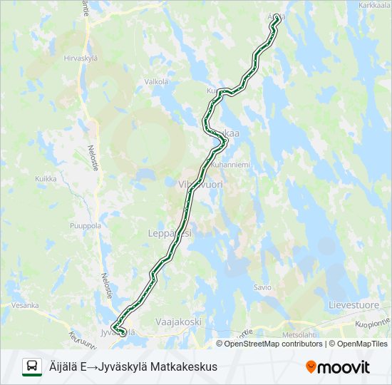 KOIVURANTA bussi -linjakartta