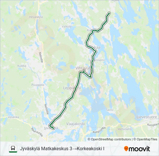 KOIVURANTA Bus Line Map