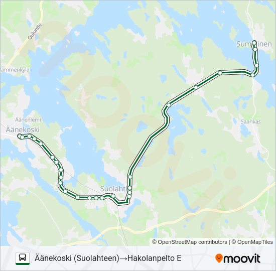 KOIVURANTA bussi -linjakartta