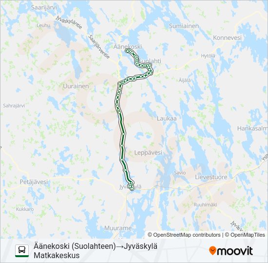 KOIVURANTA bussi -linjakartta