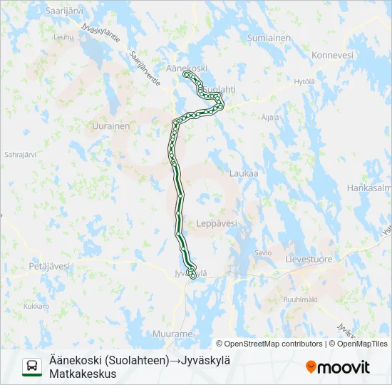 KOIVURANTA Bus Line Map