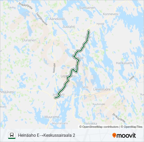 KOIVURANTA bussi -linjakartta
