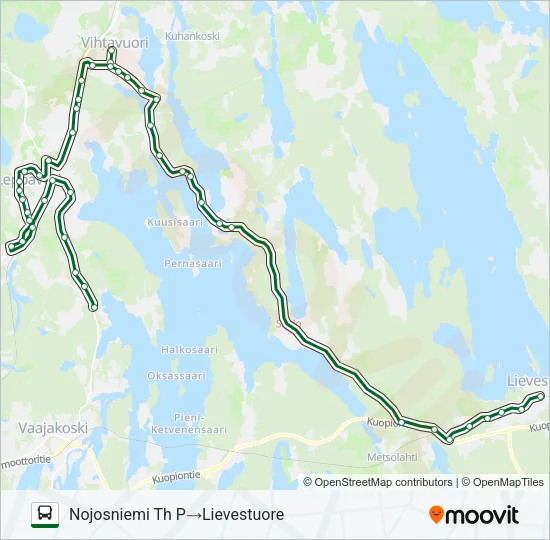 NOJOSNIEMI Bus Line Map