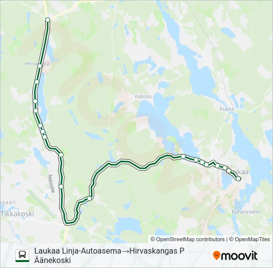 SEUTU VEHNIÄ Bus Line Map