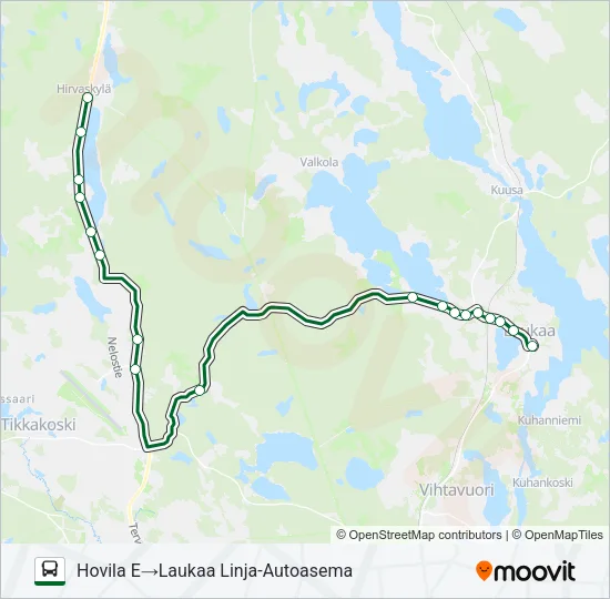 SEUTU VEHNIÄ Bus Line Map
