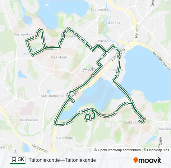 5K Bus Line Map
