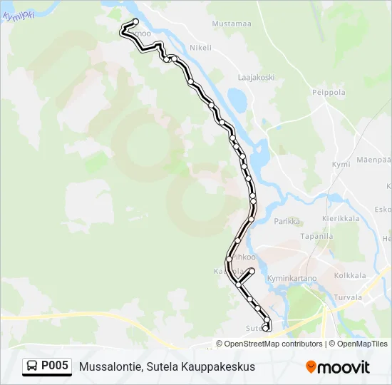 P005 Bus Line Map