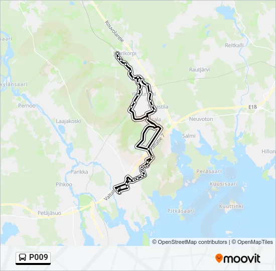P009 Bus Line Map