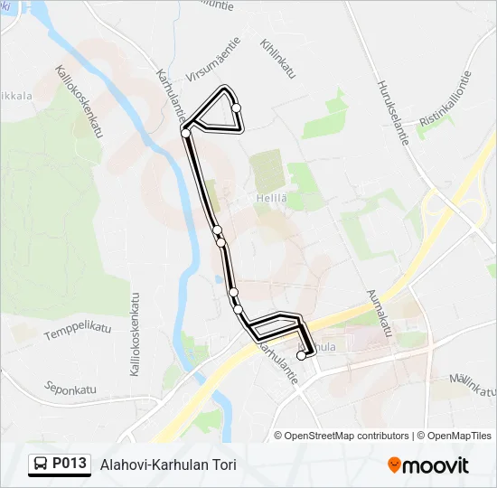 P013 Bus Line Map