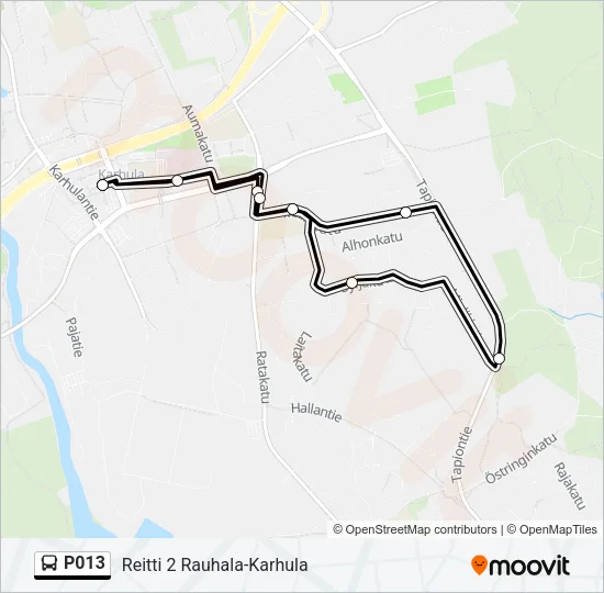 P013 Bus Line Map