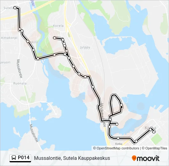 P014 Bus Line Map
