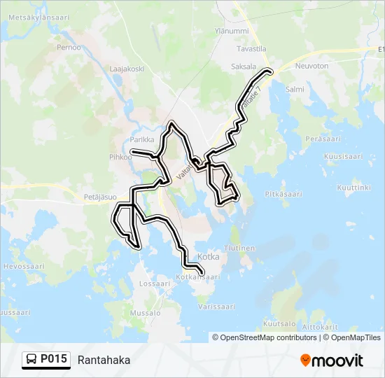 P015 Bus Line Map