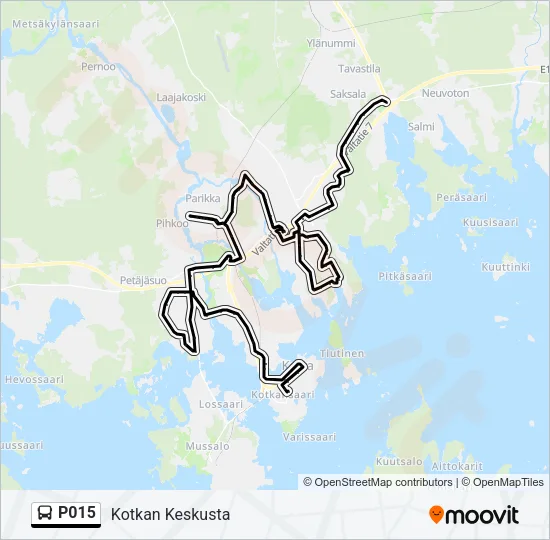 P015 Bus Line Map