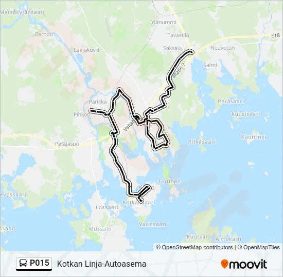 P015 Bus Line Map