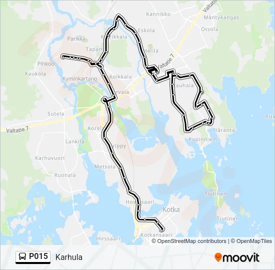 P015 Bus Line Map