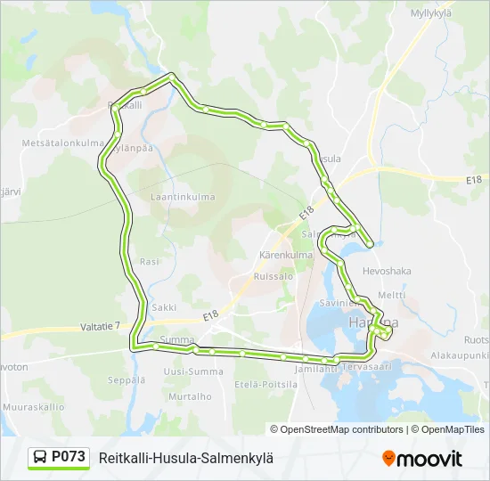 P073 Bus Line Map