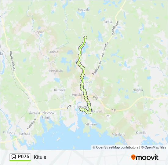 P075 Bus Line Map