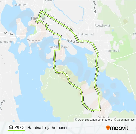 P076 Bus Line Map