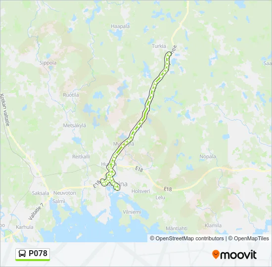 P078 Bus Line Map