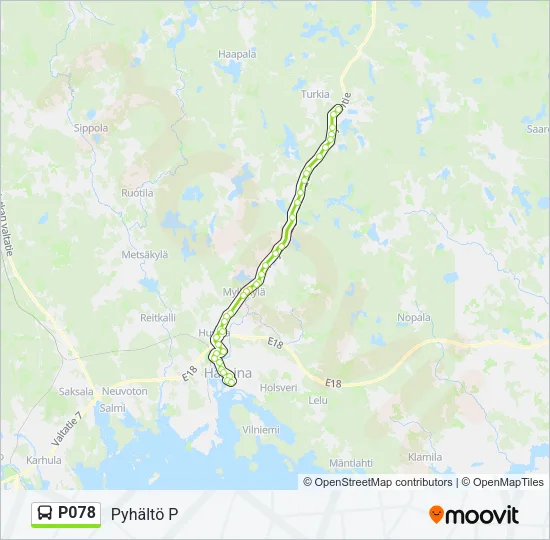 P078 Bus Line Map
