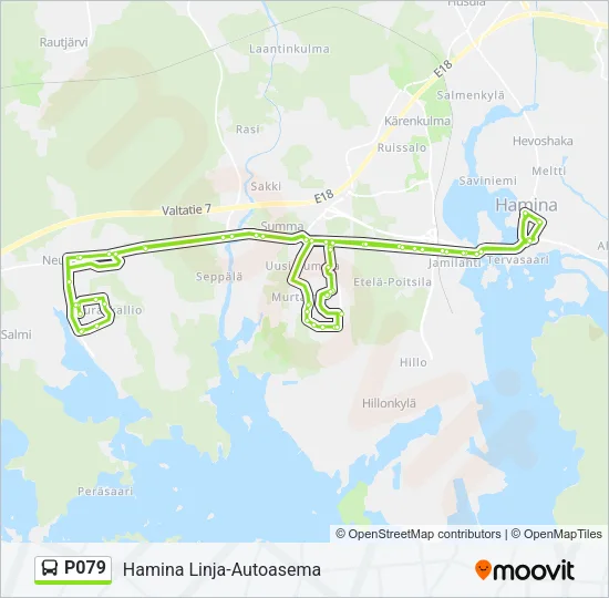 P079 Bus Line Map