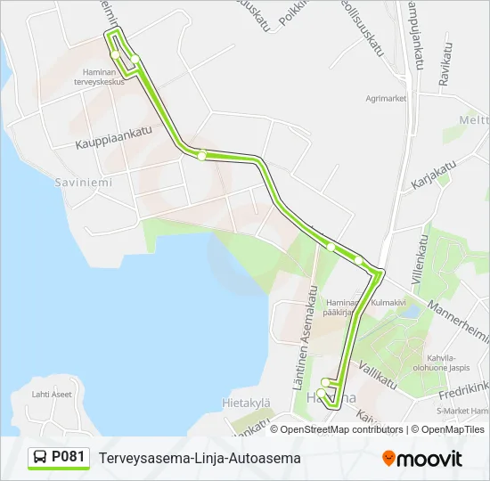 P081 Bus Line Map