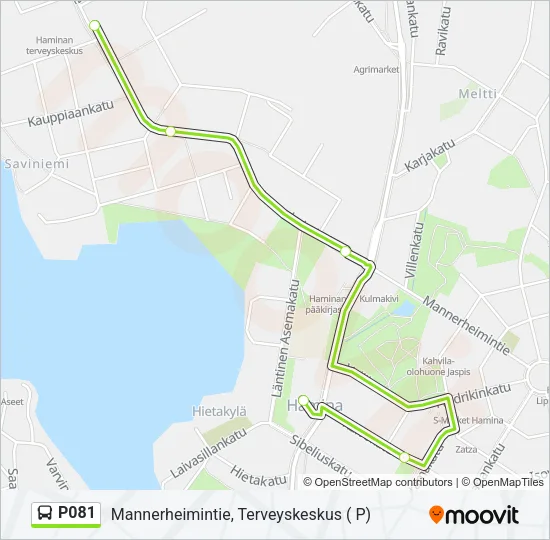 P081 Bus Line Map