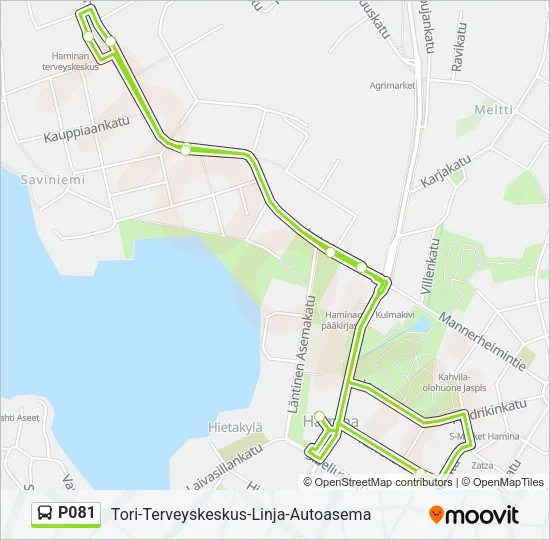 P081 Bus Line Map