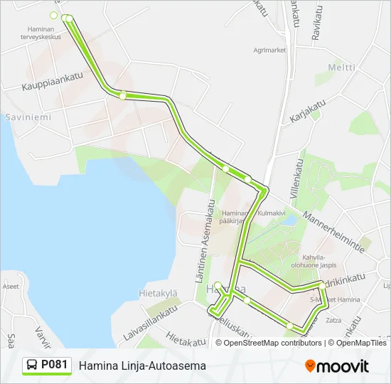 P081 Bus Line Map