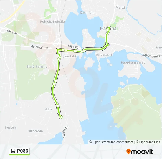 P083 Bus Line Map