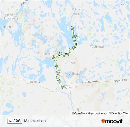 15A Bus Line Map
