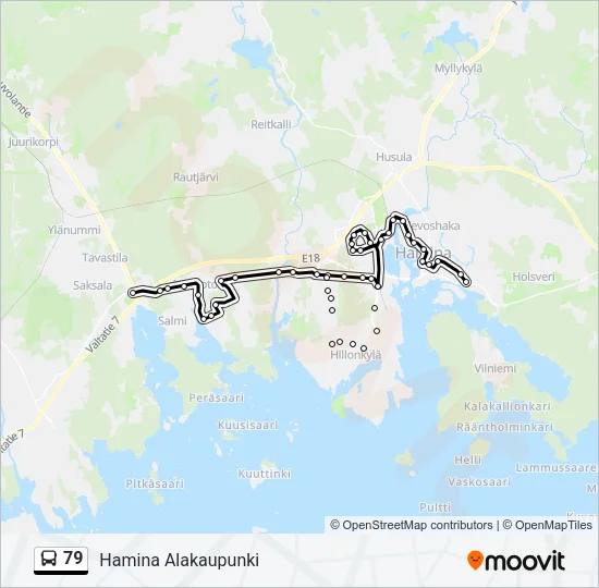 79 Bus Line Map